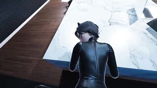 Catwoman Pov in the office is a 3D hentai parody featuring the DC Comics character Catwoman