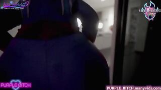 Purple Bitch and Sia Siberia in Spiderman threesome