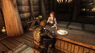 The traveler got fucked by a tavern keeper Ysolda in Skyrim