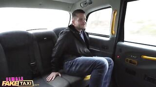 A fake taxi ride with the stunning Lady Gang ends in hardcore anal sex