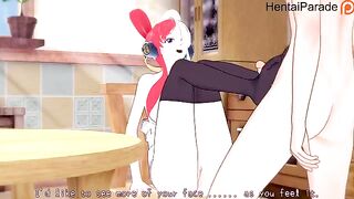 Uta performs a private show of her favorite One Piece character in an uncensored scene