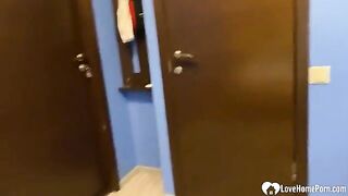 An extra-hot teen gets fucked hard by her horny boyfriend in this steamy home porn video