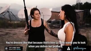 The boss of a cartel teaches her girls to behave