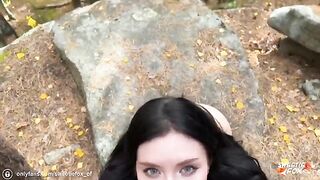 Girl in the woods, you better see this sex