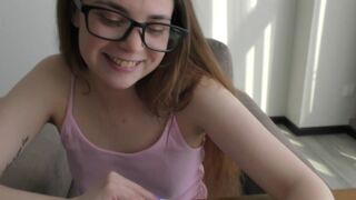Naughty bookworm teen gets anatomy lesson from a dick