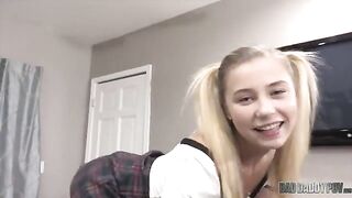 Carolina Sweets is a bad girl in front of her stepdad