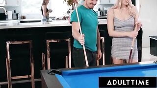 Roommates Paige Owens and Kay Lovely fucked by a young stud