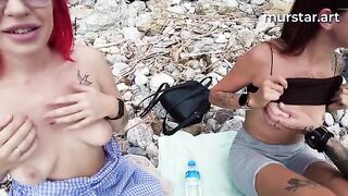 The bloggers screwed two stupid whores in the street for money