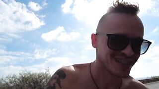 Bunch of stupid bitches got fucked on the beach