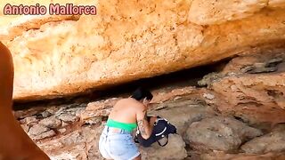 An Argentine slut is caught and fucked publicly on the beach by Antonio Mallorca