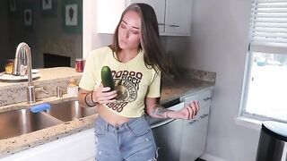 Getting ready for a midday meal with exclusive footage