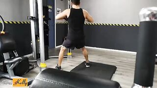 I crushed on my fitness colleague so we had sex in the gym restroom
