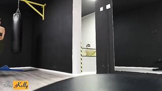 I crushed on my fitness colleague so we had sex in the gym restroom