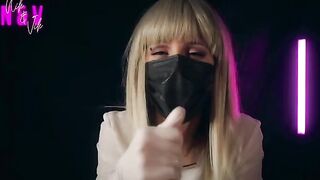 A nurse in a white suit will make you cum twice with her unreal handjob