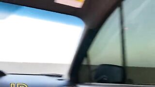 Babe fucked hard in the car by a young guy with passion