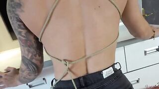 My stepbrother fucks my jeans with his cock in a taboo act