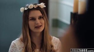 A bride-to-be gets tempted into forbidden lesbian sex