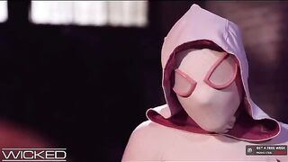 Spiderman fucks Gwen Stacy's wet and pussy - Wicked