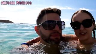 A blonde girl was picked up by the sea and had hard sex