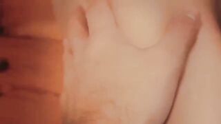 My wife with big tits fucks me and jumps on my cock