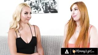 A busty MILF Lauren Phillips fucks with a young guy and his best friend
