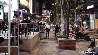 Sara Blonde getting fucked in a Colombian disco