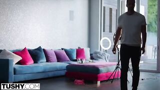 Influencer Lexi fucks with a cameraman in anal scene