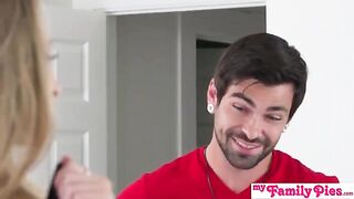 You've got a fat cock, stepbro. I'll need those pants when you knock me up!