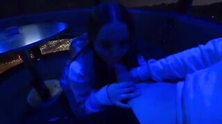 Romantic night date turned into a passionate one in the park