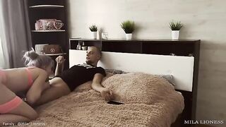 The cutie is waiting for you in sexy underwear in the bedroom