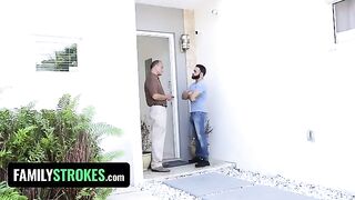 Little slut Claire Black seduces and fucks her step uncle hard