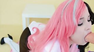 Neopoleon RWBY gets her pussy railed after jerking off her huge tits