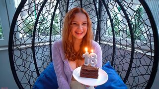 The guy fucked a pretty girl on her 18th birthday
