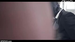 A cheating husband is tied up and dominated by his strict mistress