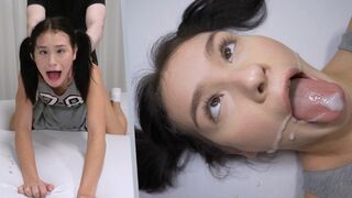 College teen Matty Mila Perez gets rough fucked by her landlord in a daring scene