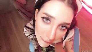 A young gamer girl cheats on her BF with her stepbrother