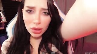 A young gamer girl cheats on her BF with her stepbrother