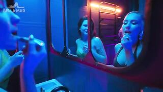 Girl was sick of sitting in the club, so she went to the toilet and met a guy
