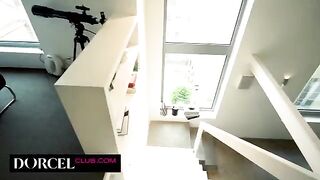 Clea Gaultier offers a sexy morning to her man in a stunning scene