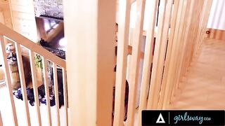 Emily Willis caught her bestie masturbating and had to eat her pussy