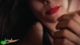Pervert stepson's cock sucking adventures with a red lipstick bitch