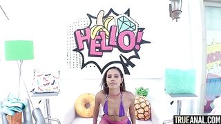 Petite Kylie Le Beau gets her asshole gapped in intense anal action