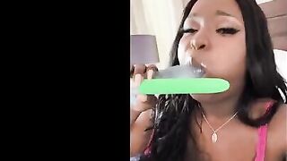 Playful Barbie Crystal took all the toys from Lily Starfire and got intimate with her man