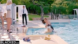 Two hungry girls Kaisa and Eveline getting fucked by a hotel staff in a steamy threesome