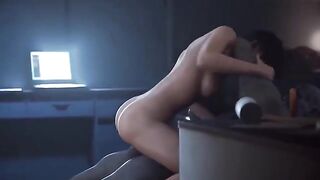 Ada Wong trapped and fucked hard in this intense 3D animation scene