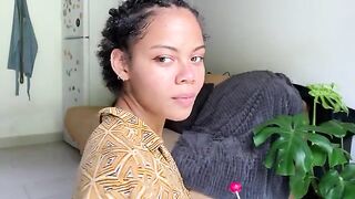 The girl is begging for a man to release his cum in her mouth