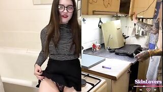 The mood of a student was lifted by hardcore sex. Plot and conversations