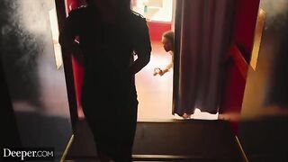 Petite beauties Lulu and Kimmy get a wild BBC threesome experience on Deeper