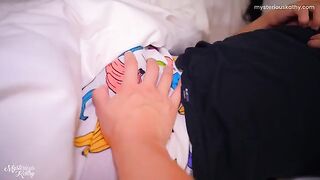 Naughty stepdaughter got fucked by her stepdad in the middle of the night