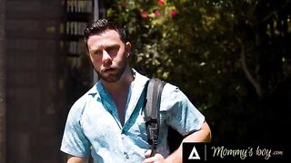 Pervert maintenance guy banged busty cheating housewife Lexi Luna outdoors